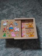 Houten Schuifpuzzel Boerderij - Leuk en Leerzaam!, 2 tot 4 jaar, 10 tot 50 stukjes, Ophalen of Verzenden, Zo goed als nieuw