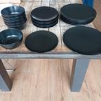 Servies: Zwarte Soepkommen, Gebaksbordjes & Dinerborden, Ophalen, Gebruikt, Keramiek, Bord(en)
