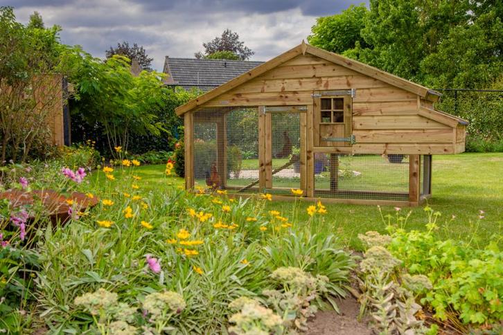 Dierenverblijf Voldux kippenhok konijnenhok geïmpregneerd, Dieren en Toebehoren, Pluimvee | Toebehoren, Nieuw, Kippenhok of Kippenren