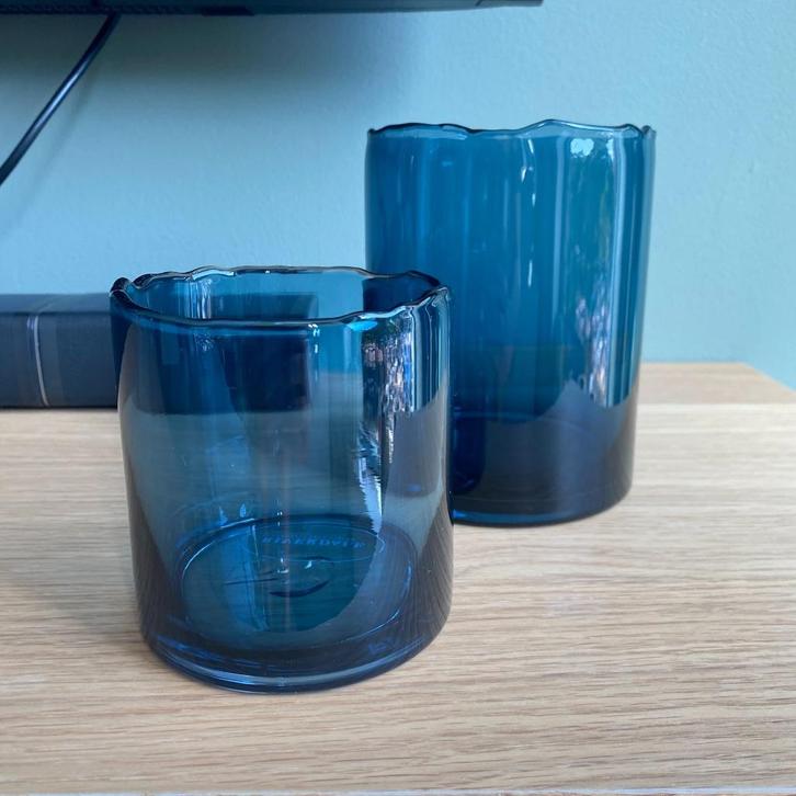 Riverdale Royal Nomads Sfeerlichten – Royal Blue – Set van 2, Huis en Inrichting, Woonaccessoires | Vazen, Zo goed als nieuw, Blauw