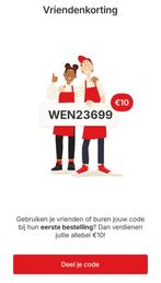Picnic Kortingscode €10, Tickets en Kaartjes, Kortingen en Cadeaubonnen, Eén persoon, Kortingsbon, Overige typen