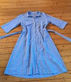 OPUS Nieuw Blauw/Wit Jurkje met Linnen, maat 42, Kleding | Dames, Jurken, Maat 42/44 (L), Nieuw, Onder de knie, Verzenden