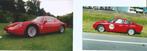 4 echte Abarth-foto's, Verzamelen, Verzenden, Zo goed als nieuw, Auto's