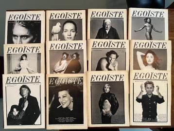 12x Egoïste magazine zeer zeldzaam tijdschrift kunst mode beschikbaar voor biedingen