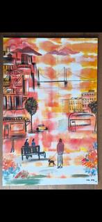 Schilderij 115x75 cm, Huis en Inrichting, Ophalen, Zo goed als nieuw, Schilderij, 75 cm of meer