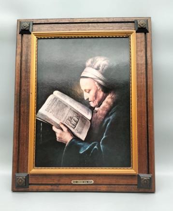 Prent Gerard Dou “lezende oude vrouw”. beschikbaar voor biedingen