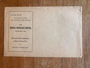 Oude envelop Royal Needles Hotel Isle of Wight beschikbaar voor biedingen