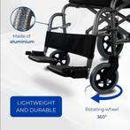 Mobiclinic, Opvouwbare Transportrolstoel, Model Museo, Alum, Diversen, Nieuw, Duwrolstoel, Ophalen of Verzenden, Inklapbaar