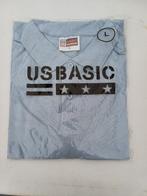 Polo Shirt Licht Blauw - US BASIC maat L NIEUW, Kleding | Heren, Ophalen of Verzenden, Nieuw, Maat 52/54 (L), Overige kleuren