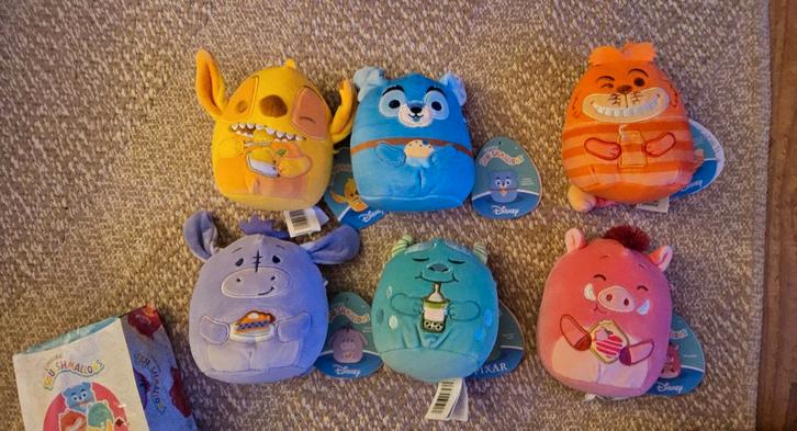 Complete set Disney Squishmallows Mystery Squad (6 stuks)., Kinderen en Baby's, Speelgoed | Knuffels en Pluche, Zo goed als nieuw