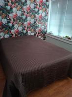 Vintage Sprei bruin 2.60 bij 2.60, Huis en Inrichting, Ophalen of Verzenden, Gebruikt, Tweepersoons, Overige typen
