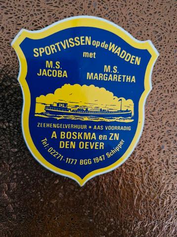 2413 Sticker Sportvissen op de Wadden - Den Oever beschikbaar voor biedingen