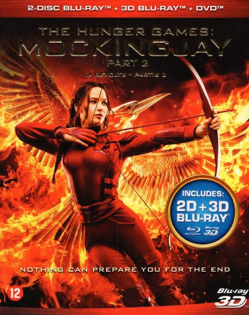 Hunger Games Mockingjay Part 2 3D - 4 disc - NL uitgave, Cd's en Dvd's, Blu-ray, Zo goed als nieuw, 3D, Ophalen of Verzenden