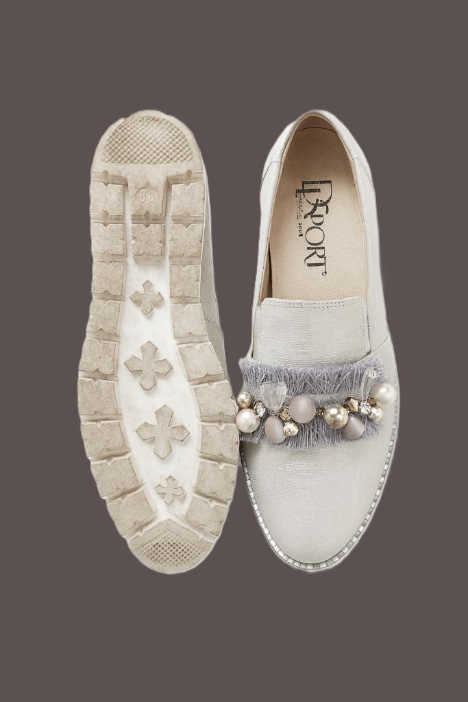 DLSport leren loafers maat 38, Kleding | Dames, Schoenen, Zo goed als nieuw, Espadrilles of Moccasins, Grijs, Ophalen of Verzenden