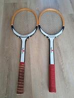 Houten tennisracket met framespanner, Ophalen of Verzenden, Zo goed als nieuw, Racket, Overige merken