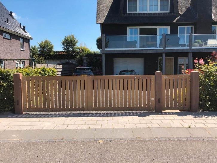 Toegangspoort op maat/ betalen bij ophalen, Tuin en Terras, Tuinpoorten, Nieuw, Draaipoort, Hout, 150 tot 200 cm, 200 cm of meer