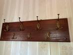Vintage Wandkapstok met Leeuwenkoppen, Gebruikt, Minder dan 100 cm, Hout, Ophalen