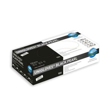 Nitril handschoenen Unigloves Black Pearl zwart, maat L beschikbaar voor biedingen