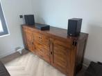 Dressoirkast massief hout 179x87x46 cm – veel opbergruimte, Ophalen, Zo goed als nieuw, 25 tot 50 cm