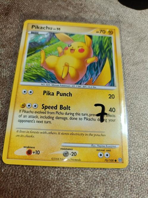 Pikachu #70 Pokemon Stormfront, Hobby en Vrije tijd, Verzamelkaartspellen | Pokémon, Zo goed als nieuw, Losse kaart, Ophalen of Verzenden