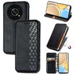 Honor Magic 4 Lite Luxe PU Lederen Wallet Case _ Zwart, Verzenden, Nieuw, Hoesje of Tasje