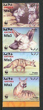 Eritrea- 2001- serie = motief Honden, Postzegels en Munten, Ophalen of Verzenden, Overige landen, Postfris