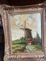 Mooi molenschilderij, Ophalen of Verzenden