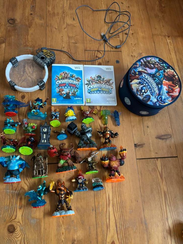 Skylanders Collectie: 24 Figuren, Portal & 3 Games, Spelcomputers en Games, Games | Nintendo Wii, Gebruikt, Avontuur en Actie