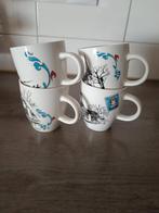 Te koop: Set van 4 koffiemokken, Huis en Inrichting, Keuken | Servies, Keramiek, Ophalen of Verzenden, Zo goed als nieuw, Overige stijlen