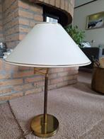 Retro Kullmann messing zwenkarm tafellamp, Ophalen, Gebruikt, 50 tot 75 cm, Metaal
