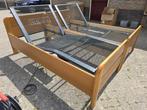 Auping elektrische bedden 200x90, Huis en Inrichting, Slaapkamer | Bedden, Ophalen, 90 cm, Eenpersoons, Bruin