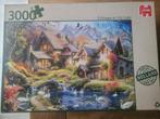 Legpuzzel Jumbo Cottages at the Lake 3000 stukjes, Ophalen, Meer dan 1500 stukjes, Zo goed als nieuw, Legpuzzel