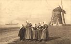 Zeedijk Westkapelle - meisjes molen - 1909 gelopen, Ophalen of Verzenden, Voor 1920, Gelopen, Zeeland