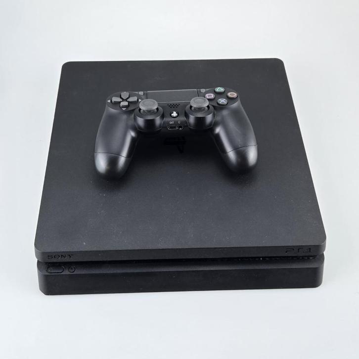 Playstation 4 Slim 1TB Zwart inclusief controller, Spelcomputers en Games, Spelcomputers | Sony PlayStation 4, Zo goed als nieuw