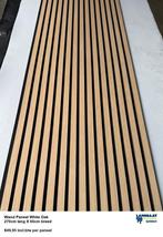 Akoestische Wandpanelen White Oak 270cm x 60cm x 18mm
