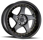 Aodhan AH01 Zwart goud 15 x 8.0J ET20 4x100 4x114.3, Ophalen of Verzenden