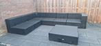 Zwart loungeset, Ophalen, Gebruikt, Wicker