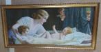 Art Nouveau Lithografie Fr. Laubnitz "De baby van het nest", Antiek en Kunst, Kunst | Litho's en Zeefdrukken, Ophalen
