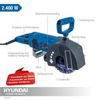 HYUNDAI muurfrees/leidingfrees 2400W 5 BLADEN, Nieuw, Ophalen of Verzenden, Elektrisch, Muurfrees