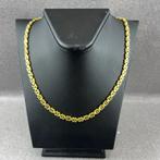 Gouden Ketting | 18k | 28,56g |platte koningsschakel| 388653, Ophalen of Verzenden, Gebruikt, Goud, Goud