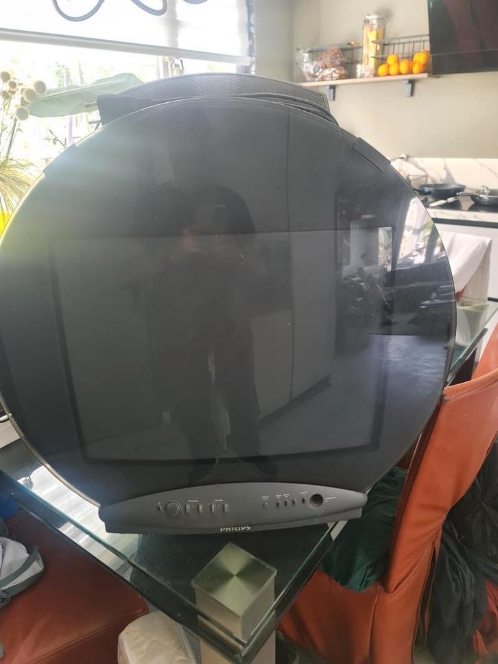 philips tv rond model, Audio, Tv en Foto, Televisies, Gebruikt, Philips, Ophalen