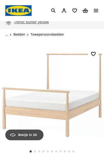 ikea GJÖRA Bedframe, berken, 140x200 cm