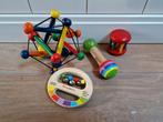 Houten Babyspeelgoed Set, Ophalen of Verzenden, Gebruikt, Rammelaar, Met geluid