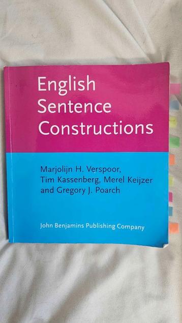 English Sentence Constructions Marjolijn H Vespoor Tim Kasse beschikbaar voor biedingen