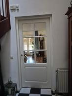 Binnendeur met paneel en 6 glazen ruitjes, Ophalen, 80 tot 100 cm, 215 cm of meer, Binnendeur