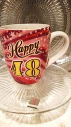 Happy 48 ter herinnering lieve beker., Ophalen of Verzenden, Nieuw