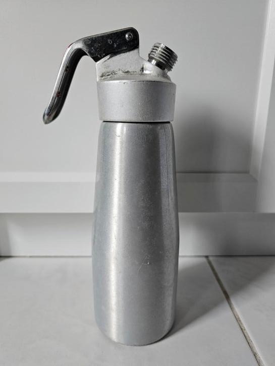 Retro slagroomspuit iSi/Kidde aluminium 0,5L, Huis en Inrichting, Keuken | Keukenbenodigdheden, Zo goed als nieuw, Ophalen of Verzenden