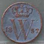 1/2 cent 1857 - halve cent 1857 Willem 3, Postzegels en Munten, Munten | Nederland, Overige waardes, Koning Willem III, Losse munt