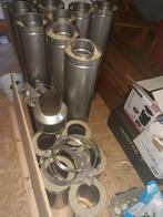 Metaloterm dubbelw, rvs hoogwaardig rookkanaal houtkachel, Ophalen, Nieuw, Hout, Houtkachel