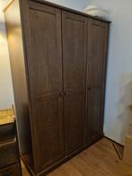 Mooie 3-deurs linnenkast donker eiken vinted, Huis en Inrichting, Kasten | Kledingkasten, Ophalen, Gebruikt, 200 cm of meer, Klassiek